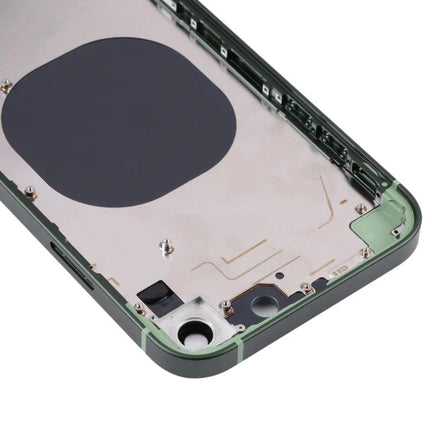 Green Frosted Back Cover for Everyday iPhone XR Protection showing internal back housing replacement with camera cutout and mounting points