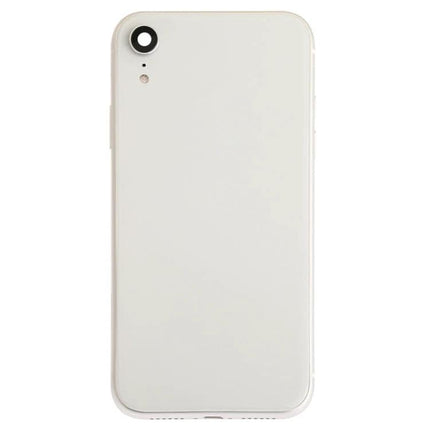 Back Cover Replacement for iPhone XR to Maintain Everyday Use - white full back cover assembly with camera and side keys