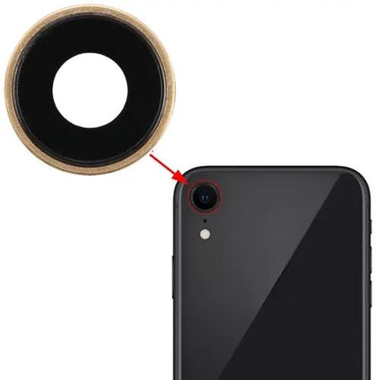 iPhone XR Rose Gold Camera Bezel For Repair