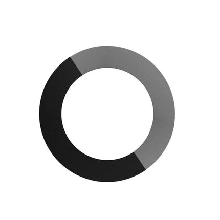 Replacement Camera Lens for iPhone XR Everyday Repairs - black circular replacement lens for cracked camera glass, close-up