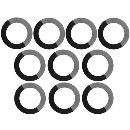 Replacement Camera Lens for iPhone XR Everyday Repairs - set of 9 black replacement camera lens rings for cracked iPhone XR camera