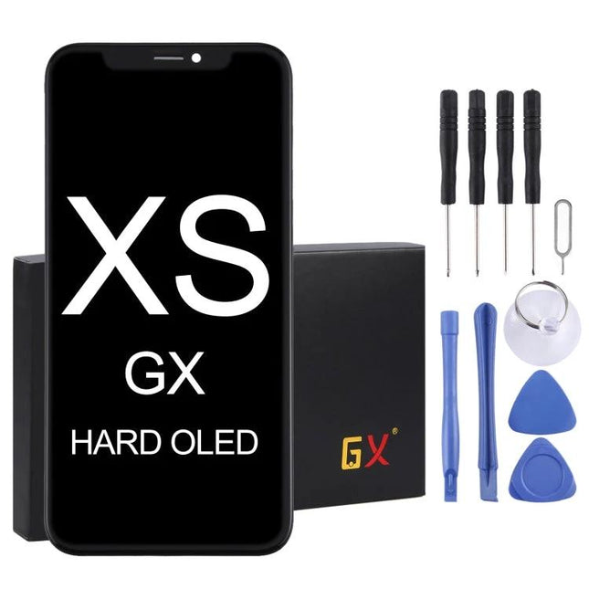 iPhone XS Replacement Screen for Everyday Phone Use - replacement OLED display assembly with repair tools kit for fixing cracked touch screen