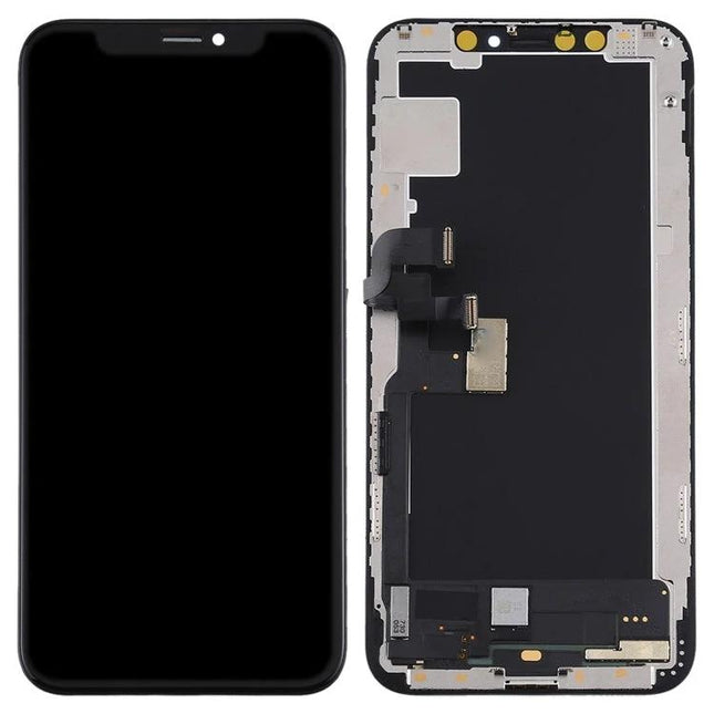 iPhone XS Replacement Screen for Everyday Phone Use showing front glass and internal assembly to restore touch and display