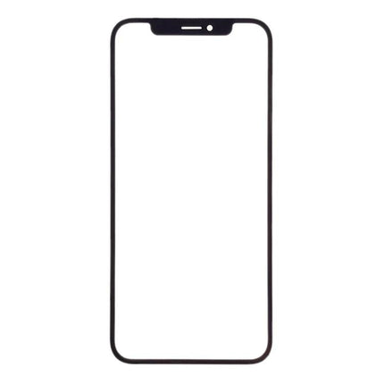 iPhone XS Front Glass Lens for Everyday Device Repairs - black front glass replacement frame for cracked screen