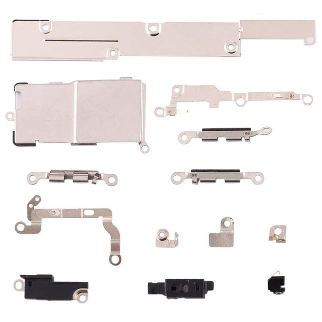 Essential Repair Kit for Everyday iPhone XS Home Fixes - assorted small internal metal brackets and connectors for at-home iPhone XS repairs