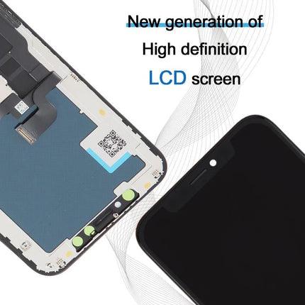 Incell LCD Screen Replacement for iPhone XS Daily Essentials — high-definition Incell LCD assembly showing front and back components