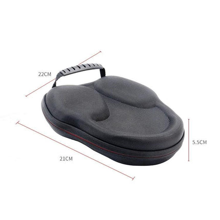 Compact Bag for Protecting Earphones During Daily Travel - EVA hard shell case with handle, 21x22x5.5cm for shock, moisture and scratch protection