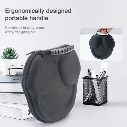 Compact Bag for Protecting Earphones During Daily Travel - EVA shockproof earphone case with handle for commute and backpack protection
