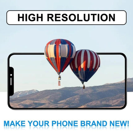 iPhone XS Original OLED Screen for Everyday Device Maintenance - high resolution replacement display showing vivid hot air balloons