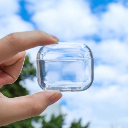 Transparent Case for AirPods 3 Daily Protection on the Go - clear odor-free PC protective case showing split design and charging access