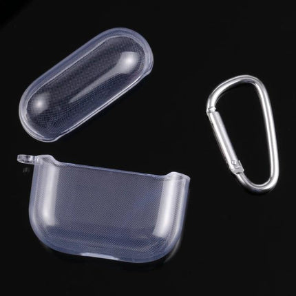 Transparent Protective Case for AirPods 3 with Everyday Hook clear hard shell case with carabiner for drop and scratch protection
