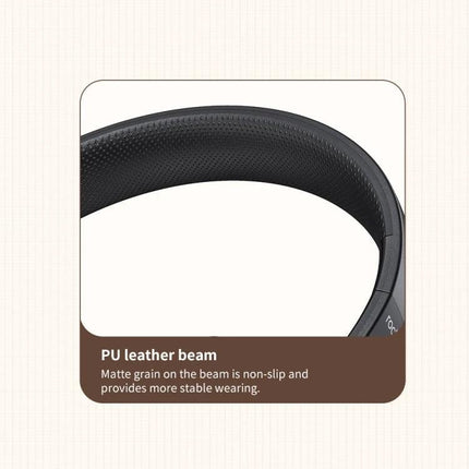 ROCK Space O2 Wireless Headset With Built In Mic For Commuting PU leather non-slip padded headband for comfortable commuting