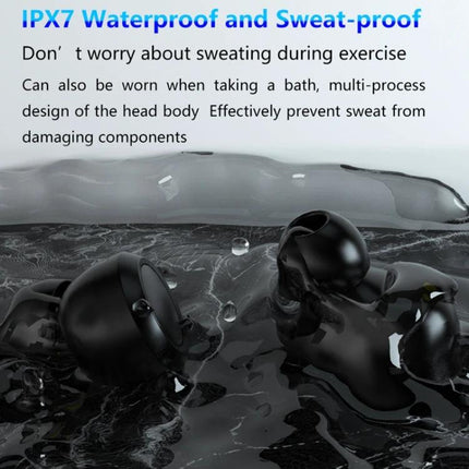 Wireless TWS Noise Canceling Earbuds With Charging Case For Daily Commute IPX7 waterproof earbuds with charging case shown in water