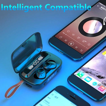 Wireless TWS Noise Canceling Earbuds With Charging Case For Daily Commute compact charging case with earbuds and phones