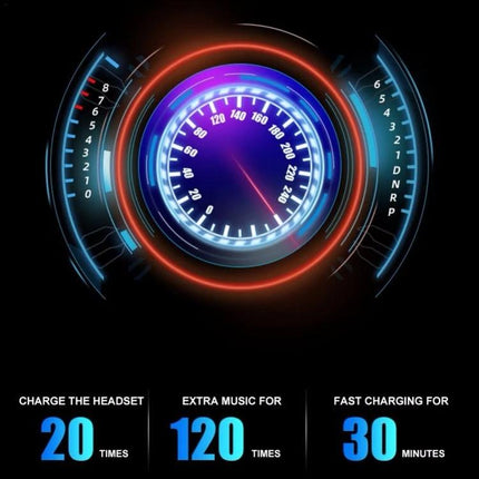 Wireless Bluetooth Earbuds With Noise Cancellation And Charging Case showing 3000mAh power bank, touch controls, LED display