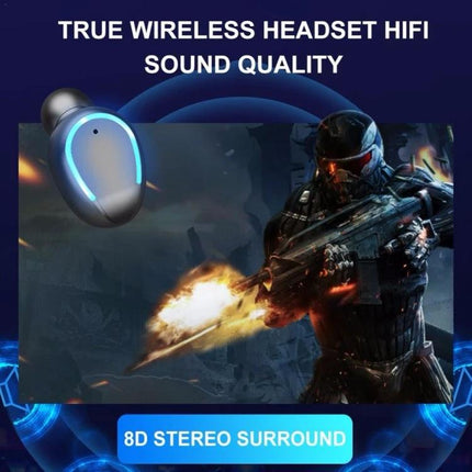 Wireless Bluetooth Earbuds With Noise Cancellation And Charging Case black white touch controls Siri LED display 3000mAh