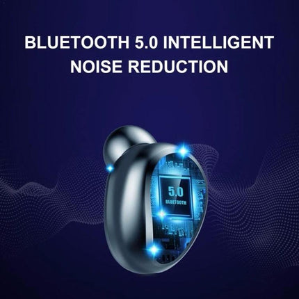 Wireless Bluetooth Earbuds With Noise Cancellation And Charging Case black F9-5 touch controls 3000mAh power bank LED display