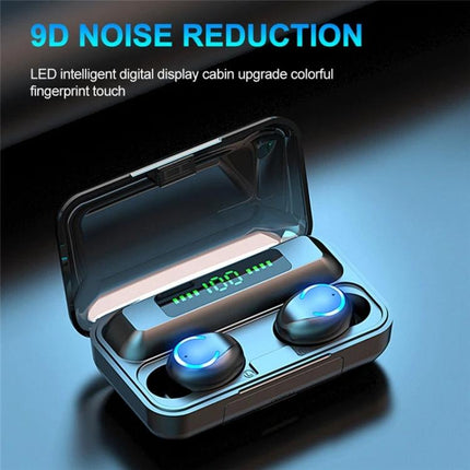 Wireless Earbuds With Charging Case For Everyday Calls featuring CVC8.0 noise cancellation, Bluetooth 5.0, LED display charging case