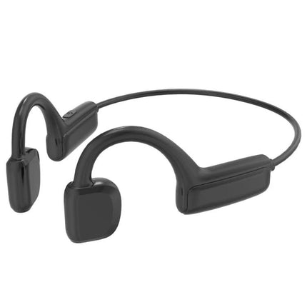 Open Ear Bone Conduction Sports Earphones For Running And Cycling black open‑ear Bluetooth 5.0 design for safe outdoor use