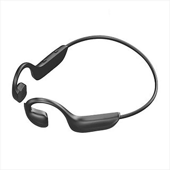 Bone Conduction Open Ear Headphones For Running And Commuting in black, lightweight waterproof Bluetooth 5.0 sports headset