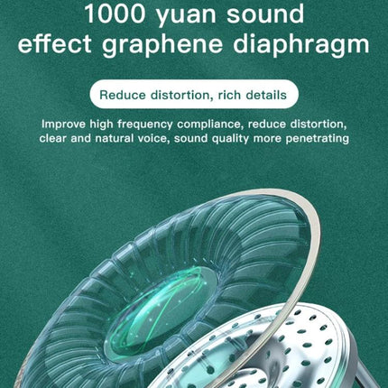 Bone Conduction Open Ear Headphones For Running And Commuting with graphene diaphragm for clear, low-distortion sound
