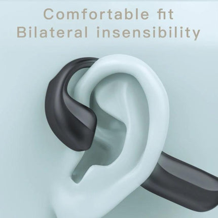 Bone Conduction Open Ear Headphones For Running And Commuting comfortable open-ear fit showing ear-mounted G100 design