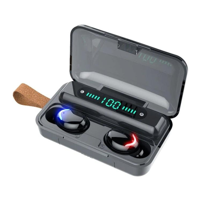 Wireless Bluetooth Earbuds For Everyday Music And Hands Free Calls with digital display charging case and LED earbuds