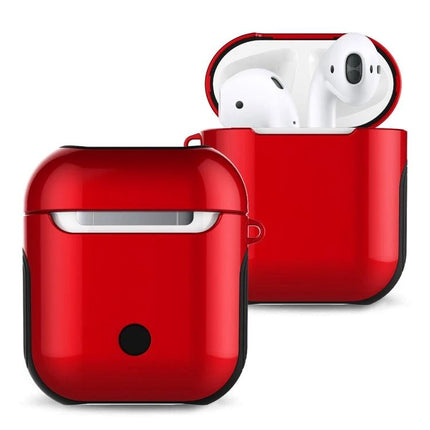 Essential Protective Bag for Apple AirPods Daily Use - slim red protective storage case for commuting and travel