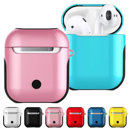 Essential Protective Bag for Apple AirPods Daily Use - colorful slim protective cases (pink, blue, black, red, white, yellow) for earbuds