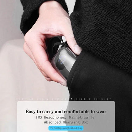 Wireless Stereo Earphones With Charging Case For Commuting And Workouts compact dazzling TI8S in pocket for travel and gym use