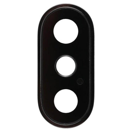 iPhone XS XS Max Back Camera Bezel for Everyday Device Repairs black replacement lens cover showing triple camera openings