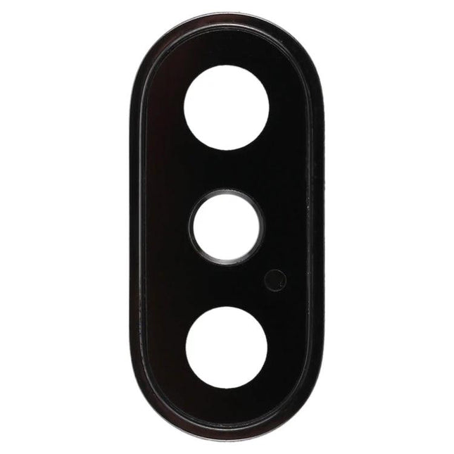iPhone XS XS Max Back Camera Bezel for Everyday Device Repairs black replacement lens cover showing triple camera openings