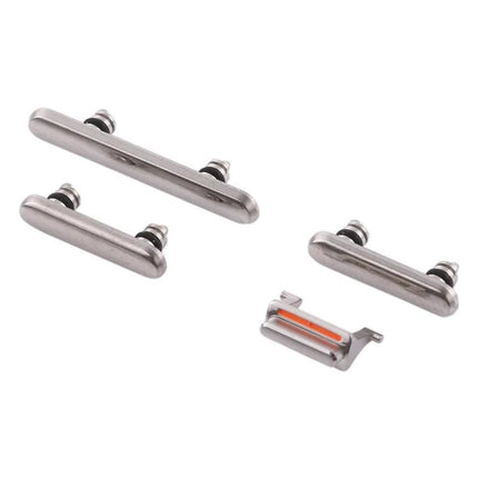Replacement Side Keys for iPhone XS Daily Phone Use - silver power, volume and mute button set for iPhone XS/XS Max