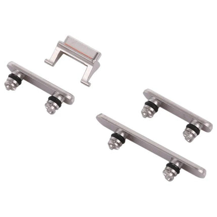 Replacement Side Keys for iPhone XS Daily Phone Use – silver power, volume and mute replacement set for iPhone XS/XS Max