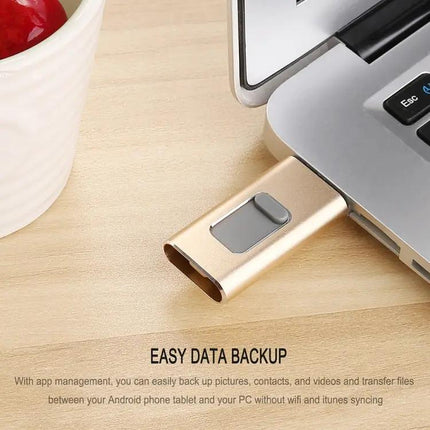 Richwell Multi-Connector Flash Drive for Everyday Data Backup