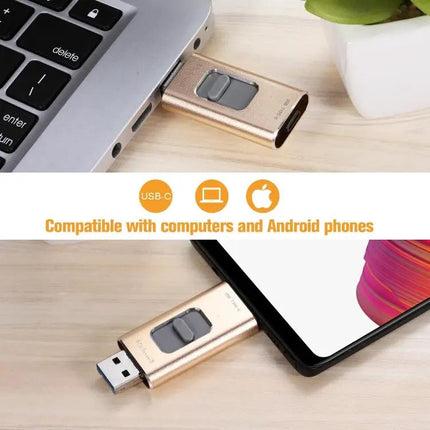 Richwell Multi-Connector Flash Drive for Everyday Data Backup