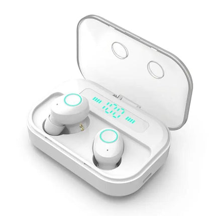 M7 TWS V5.0 Binaural Wireless Stereo Bluetooth Headset with Charging Case and Digital Display | Syndmart