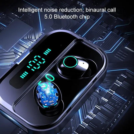M7 TWS V5.0 Binaural Wireless Stereo Bluetooth Headset with Charging Case and Digital Display | Syndmart