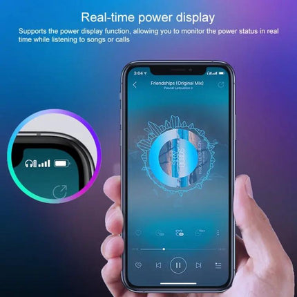 M7 TWS V5.0 Binaural Wireless Stereo Bluetooth Headset with Charging Case and Digital Display | Syndmart