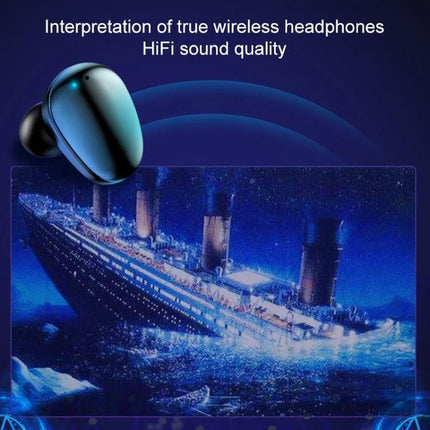X7 True Wireless Earbuds With Charging Case For Commuting And Workouts compact case digital battery display Bluetooth 5.0