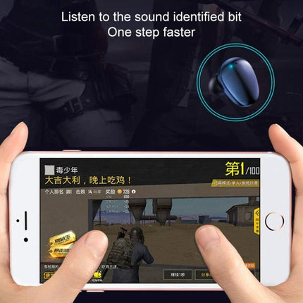 X7 True Wireless Earbuds With Charging Case For Commuting And Workouts black wireless earbud gaming use with compact charging case display