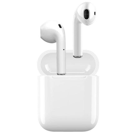 Wireless Earbuds For Commuting And Workouts With Magnetic Case white i11 TWS earbuds in open magnetic charging box
