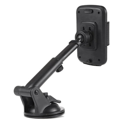 Car Windshield Phone Holder With Rotatable Arm For Hands Free Viewing - black suction cup mount with adjustable arm and phone cradle