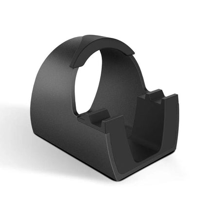 Adjustable Universal Metal Desktop Bracket for Phones and Tablets - black metal desktop holder supporting phones and tablets at optimal angle