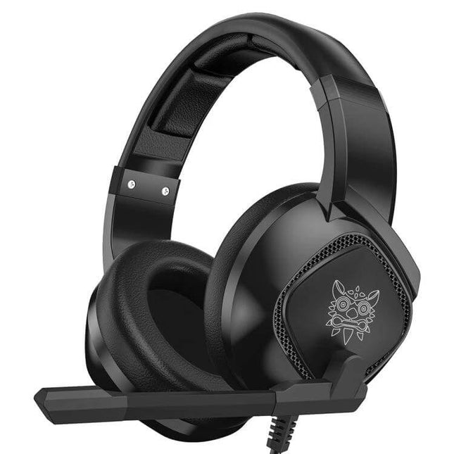 Onikuma Gaming Headset With Adjustable Lightweight Comfort Fit black lightweight adjustable headset with mic for long sessions