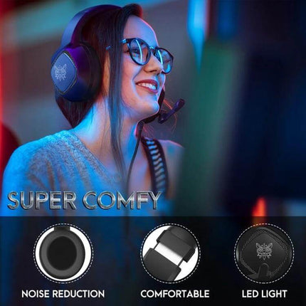 Onikuma Gaming Headset With Adjustable Lightweight Comfort Fit - lightweight adjustable headset for comfy long gaming sessions