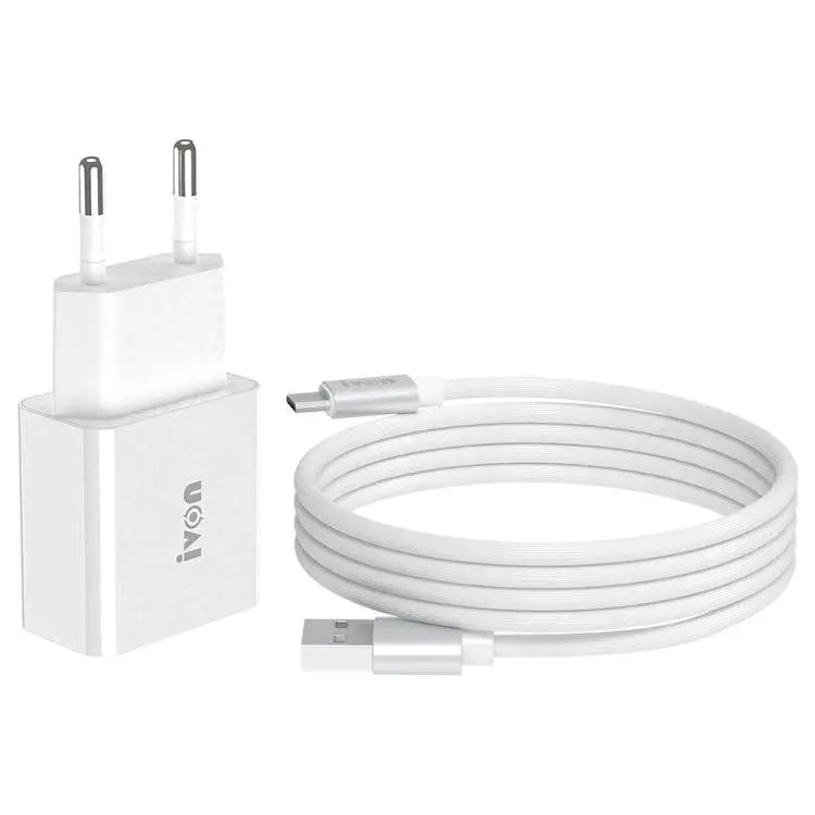 IVON AD-35 2 in 1 18W QC3.0 USB Travel Charger Set