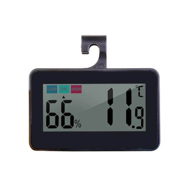 Indoor Thermometer Humidity With Digital Display For Home Use showing 66% humidity and 11.9°C on compact hanging digital monitor