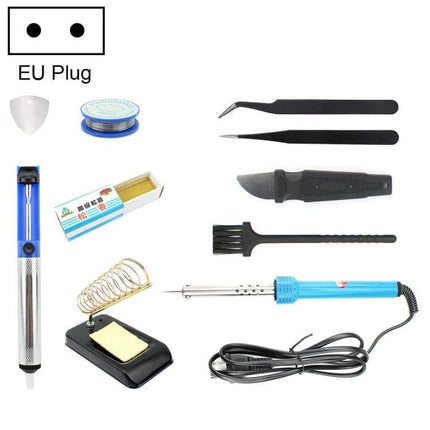 JIAFA 11-In-1 Soldering Iron Tool Set For Everyday Home Projects compact kit with 60W iron, tweezers, solder, stand and accessories for DIY electronics