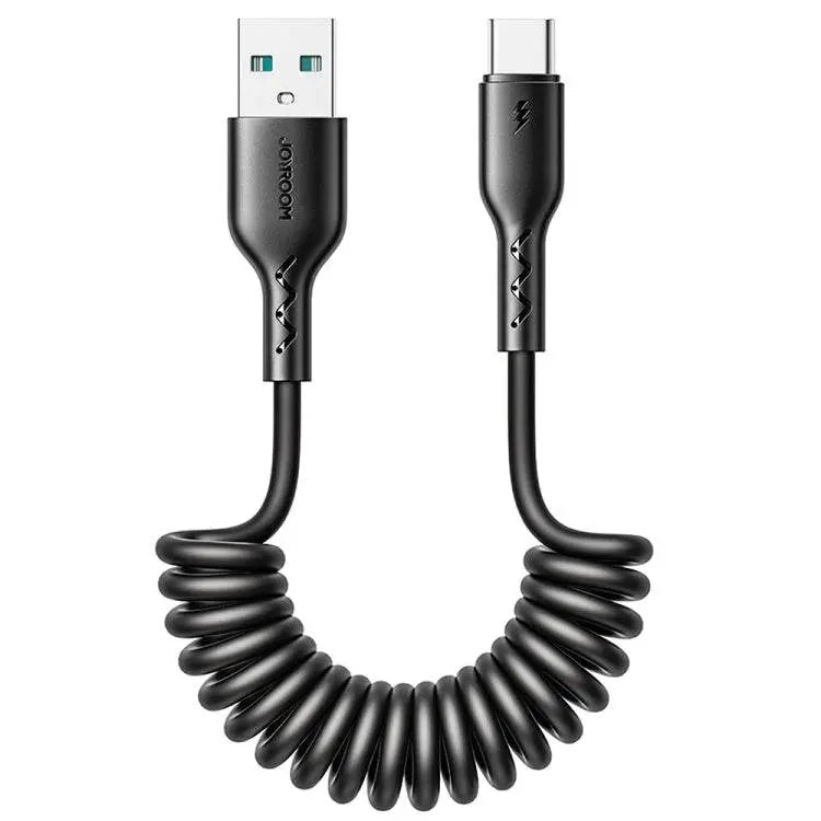 JOYROOM SA38-AC3 3A USB to USB-C Coiled Charging Cable